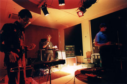 Jon B., Jon H. and Kris (once more) at Terrastock UK - 8/28/99